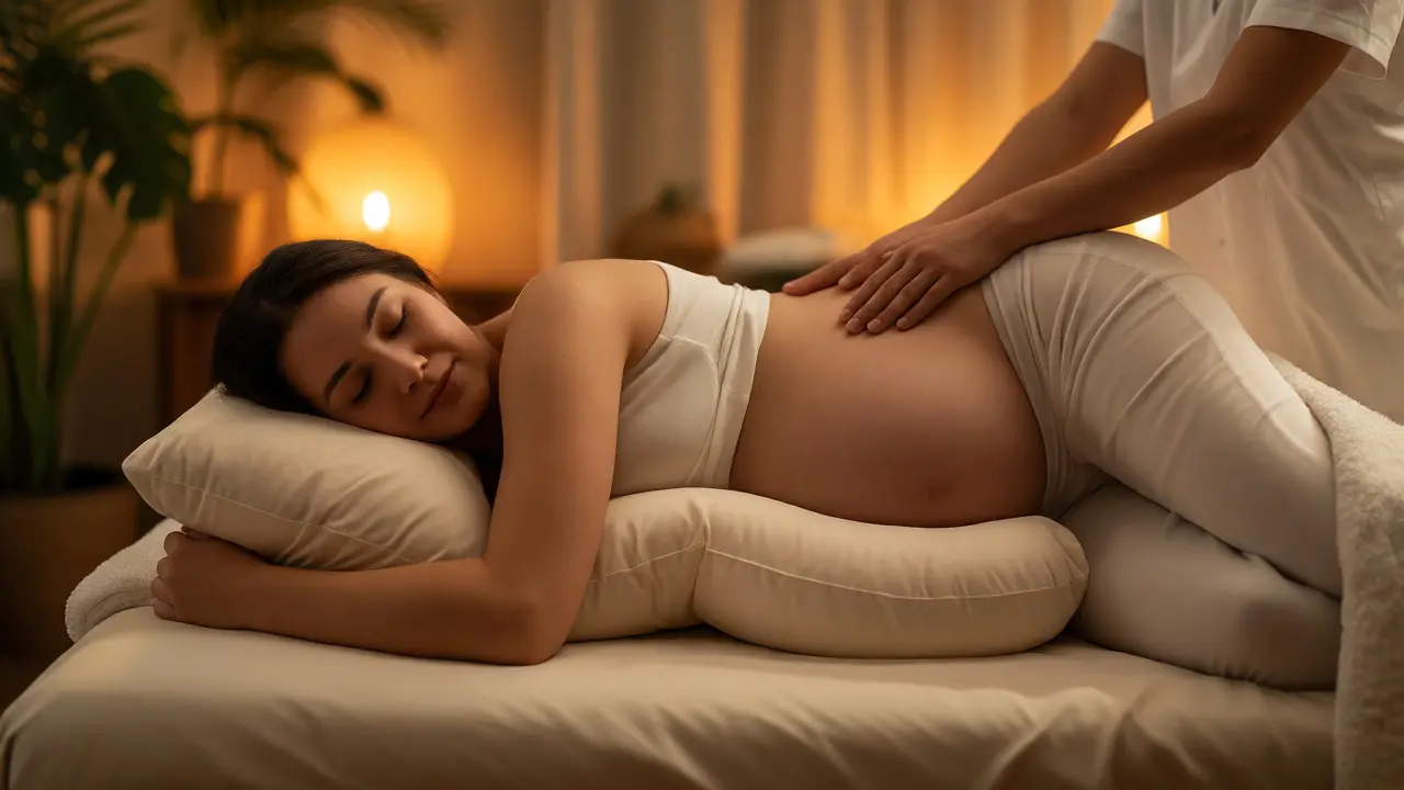 Těhotenská masáž: Průvodce bezpečností, výhodami a výběrem terapeuta